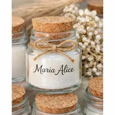 KIT COM 25 MINI VELA VEGANA AROMÁTICA PERSONALIZADA, CASAMENTO MATERNIDADE, ANIVERSÁRIO,BATIZADO