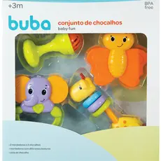 Conjunto de Chocalhos e Mordedores Buba