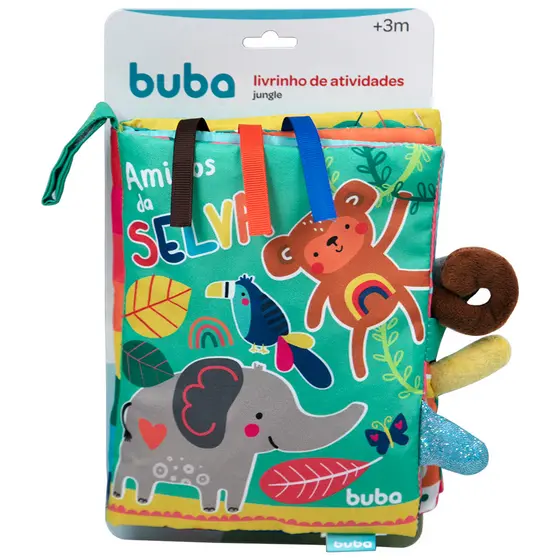 Livrinho de Atividades Sensorial Selva Jungle Buba