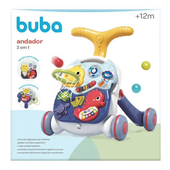 Andador 3 em 1 Buba