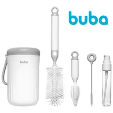 Kit Portatil de Limpeza para Mamadeira com Estojo Buba
