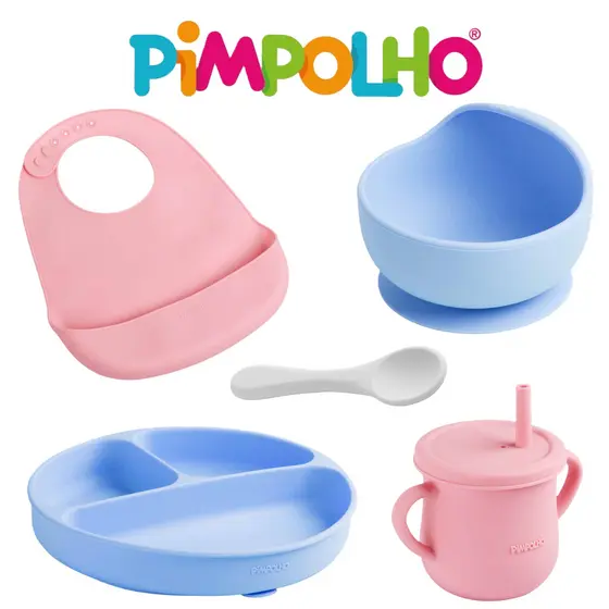 Kit Alimentação em Silicone Soft com Ventosa Pimpolho