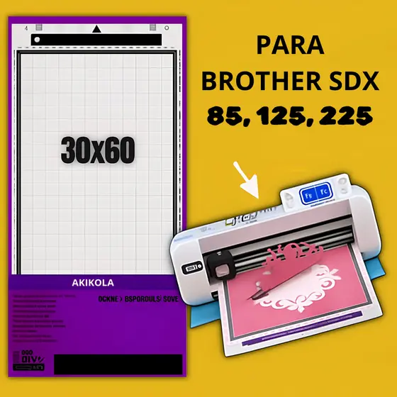 Base de Corte 30x60 Para Brother ScanNcut SDX 85, 125 e 225 (sem cola) Espessura Original