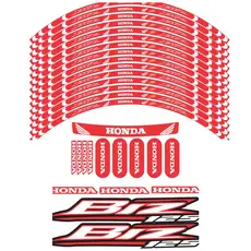 kit de Adesivos Honda Biz Completo tanq e Roda Vermelho + Brinde