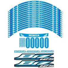 kit de Adesivos Honda Biz Completo Roda Azul + Brinde