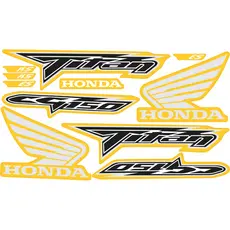 Kit Adesivo Refletivo CG Honda Titan 150 ES / KS AMARELO Premium