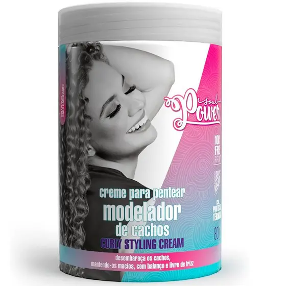 Creme para Pentear Beauty Color Modelador de Cachos Soul Power Curly Styling Cream 800g