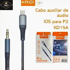Cabo Auxiliar p2 / Lightning para iPhone KD-15A 100% Original
