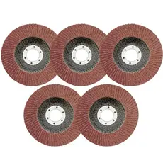 KIT 5 DISCO LIXA TIPO FLAP 115MM PARA LIXADEIRA, GRAO 120