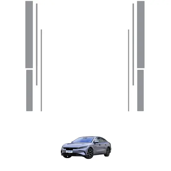 Película PPF Proteção Kit Soleiras Quinas BYD Han 2022 2023 2024 2025 2026 Transparente TPU Anti Risco