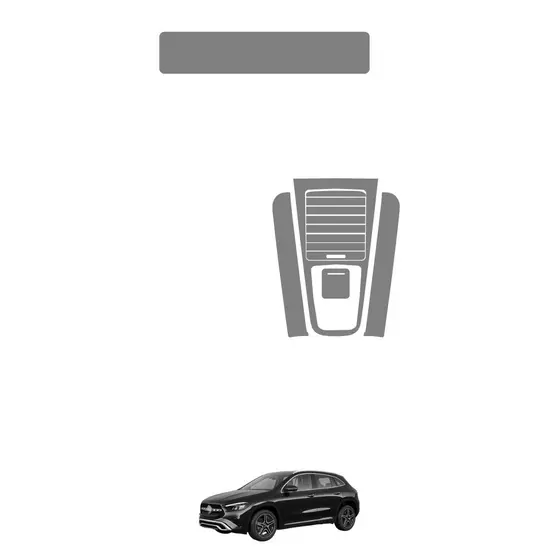 Película PPF Proteção Kit Interior Básico Mercedes GLA 200 Progressive 2024 2025 2026 Transparente TPU Anti Risco