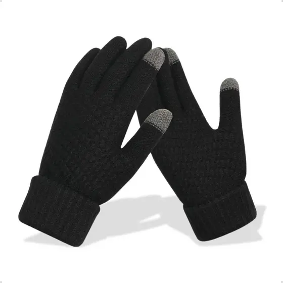 Luva De Frio Inverno Lã Térmica Forrada Quentinha Touch Screen Celular Tablet Notebook Resistente
