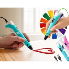 Caneta De Impressão Mágica 3D Grátis 10M DIY PLA Filamento, Tela, Desenho Brinquedo Presente De Aniversário Criança ABS
