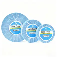 3/6/12 Yards Cola Fita Dupla Face Full Lace Closure Peruca wig