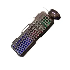 Kit Gamer Teclado Semi-Mecânico + Mouse Gamer RGB 3200 Dpi - Compatível Computador Notebook e Vídeogame SUper Top