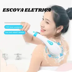 Escova De Banho Elétrica De Silicone Rotativa Recarregável Limpeza Facial BM-515 - Envio Rápido Garantido
