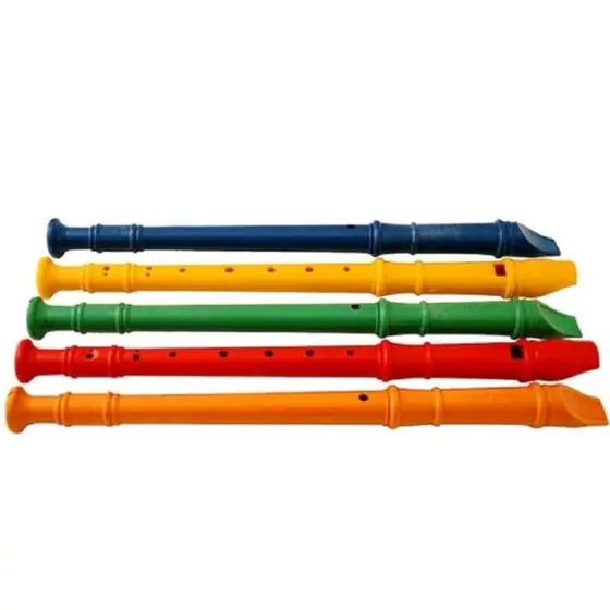 KIT FLAUTA DOCE INFANTIL DE PLASTICO 33 CENTIMETROS
