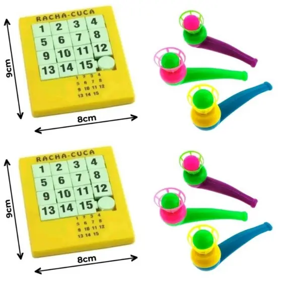 KIT 7 BRINQUEDOS SENDO 1  UNIDADE RACHA CUCA NUMEROS+6 CACHIMBO COM BOLINHA  INFANTIL  BRINQUEDO INFANTIL SACOLINHA