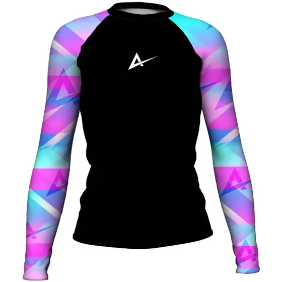 Blusa Compressão Feminina Colors Rosa Manga Longa