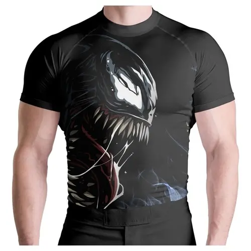 Rash Guard Venom Masculino Manga Curta