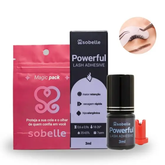 Cola para Alongamento de Cílios Powerful Sobelle 3ml