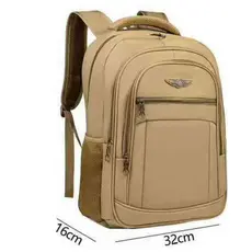 Mochila De Lona Alta Qualidade C/Repartição De Notebook Resistente Grande Capacidade Luxor De Viagem