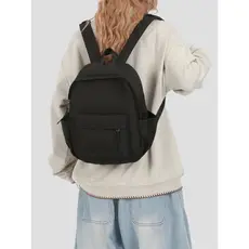 Mochila Feminina Simples Pequena Bolsa Anti-Furto Escolar Grande Nylon Reforçada Notebook Unisex 12002/6