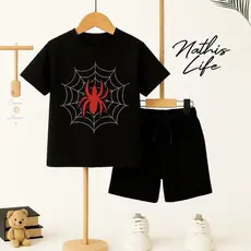 Conjunto Infantil Juvenil Masculino Menino Personagem Premium 100% Algodão Verão Estiloso