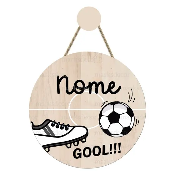 Enfeite Porta Maternidade Futebol Chuteira Quadro Decorativo Infantil Quarto Menino