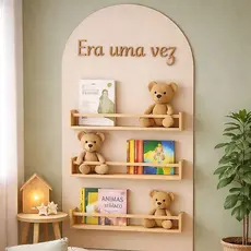 Adesivo de Parede Arco Romano Boho, Decoração Quarto Infantil Bebê, Maternidade, Cantinho da Leitura Premium