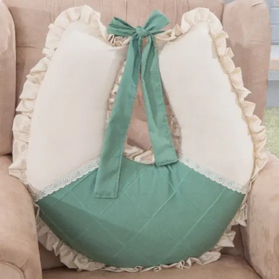Almofada Amamentação Luxo Antony Verde Erva Doce  para Bebe