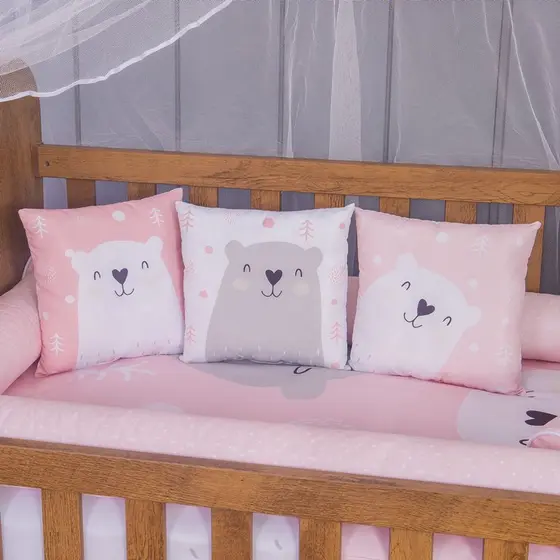 Almofadas Decorativa 3 Peças Menina para Bebe