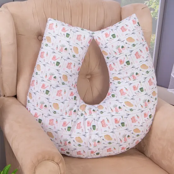 Almofada de Amamentação Apoio Menina para Bebe com Capa