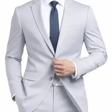 Terno Masculino Italiano Slim Oxford - Paletó+Calça