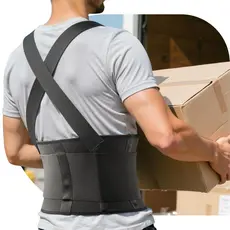 Cinta Lombar Ergonômico Corretor De Postura Proteção Coluna Carregar Peso