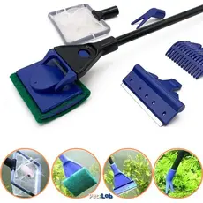 Kit Manutenção De Aquário 5 em 1 Com Cabo Multifunção