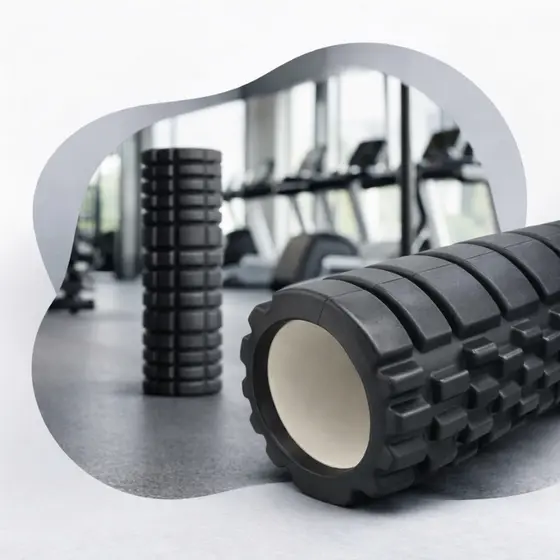 Rolo Massagem Liberação Miofascial Foam Roller Soltura Yoga Pilates - Preto