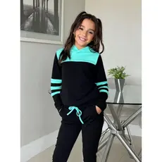 conjunto feminino infantil moletom agasalho inverno (4 ao 14) malha crepe