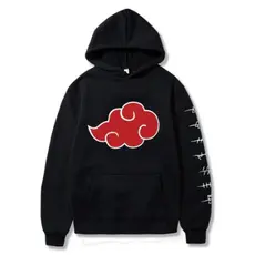 Moletom Canguru Frio Inverno Com Bolso Capuz Akatsuki Anime Naruto