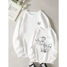 Moletom Gola Careca Blusa de Frio Desenho Pequeno Princepe