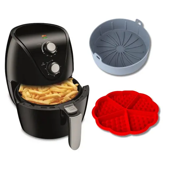 Kit 2 Formas para Air Fryer em Silicone para Assados