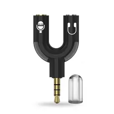Adaptador Splitter Headset Fone Microfone P2 X P3 Gamer