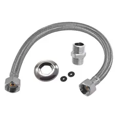 Engate Flexivel RABICHO Mangueira Trançado Aço Inox 40cm/ 60cm Quente Fria femea femea