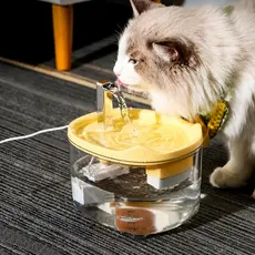 Bebedouro Automático para Pets Gatos e Cães Circulação de Água com Filtro de 1,5 Litro Base Segura