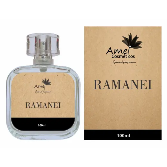 Perfume Ramanei Masculino Amei Cosméticos Alta Fixação 33% de Essência Importada EDP