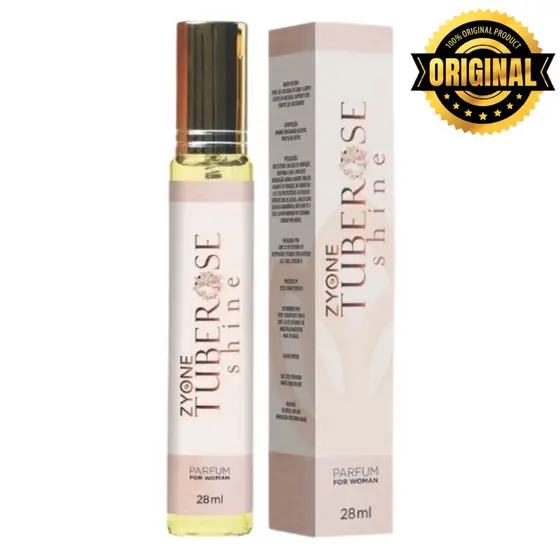 Tuberose Shine Zyone Cosméticos Feminino Parfum 28ml Alta Fixação Essência Premium