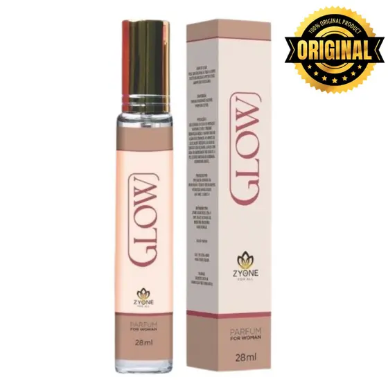 Glow Zyone Cosméticos Feminino Parfum 28ml Alta Fixação Essência Premium