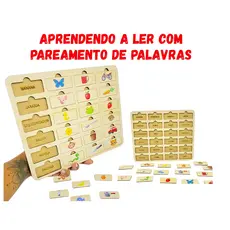 Tabuleiro educativo pareamento de palavras - Recurso pedagógico- Alfabetização