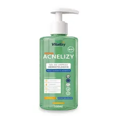 Gel de Limpeza Facial 500ML Controle da Oleosidade Pele Oleosa e Acneica Limpeza Profunda Vitalizy
