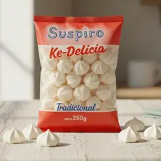 Suspiro Tradicional 250g Merengue Para Sobremesa Lembrancinhas Eventos Festas Decoração
